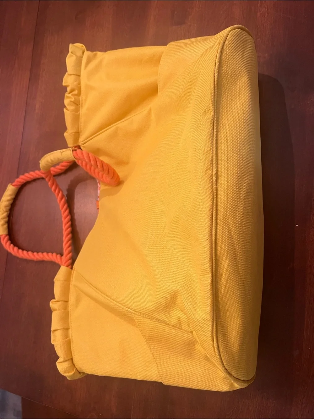 Yellow Clarin Women’s Beach Tote Bag with Rope Handles